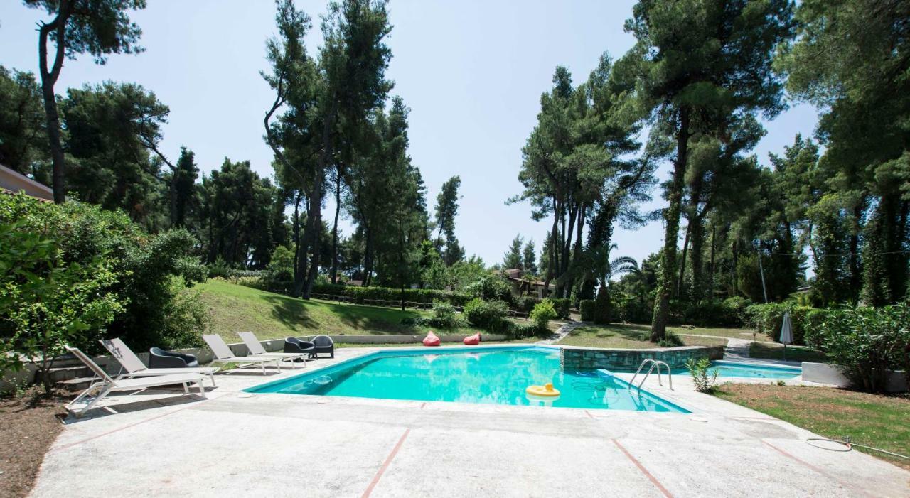 Villa Aurora In Sani With Garden And Pool 외부 사진