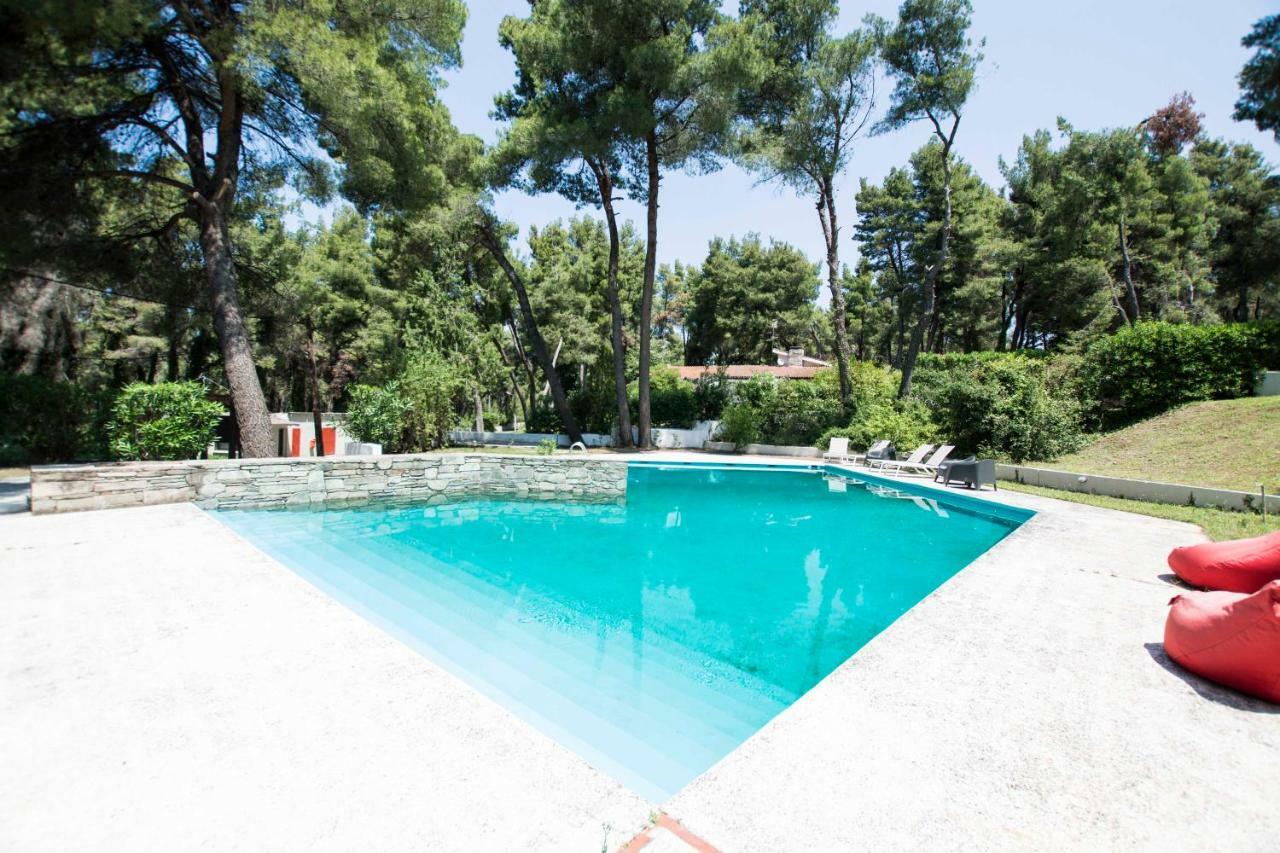 Villa Aurora In Sani With Garden And Pool 외부 사진